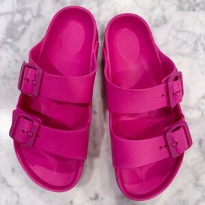 Birkenstock EVA Arizona Kids Size 33 Hot Pink Sandals Waterproof Slide Summer